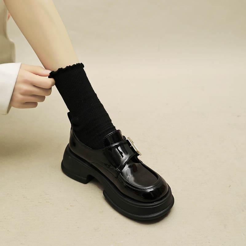 Small leather shoes women s spring 2025 new British style jk thick heel platform loafers women s college leather versatile single shoes 35 матовый черный
Small leather shoes women s spring 2025 new British style jk thick heel platform loafers women s college leather versatile single shoes 35 матовый черный