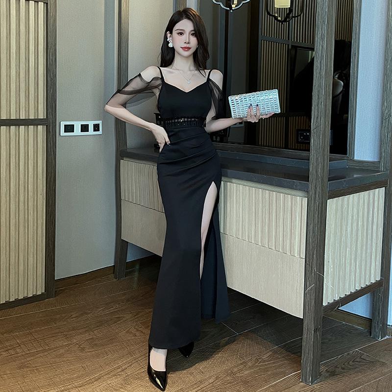 Elegant French High-End Summer Evening Gown - Sexy Long Light Luxury Dress A716 S чёрный
Elegant French High-End Summer Evening Gown - Sexy Long Light Luxury Dress A716 S чёрный