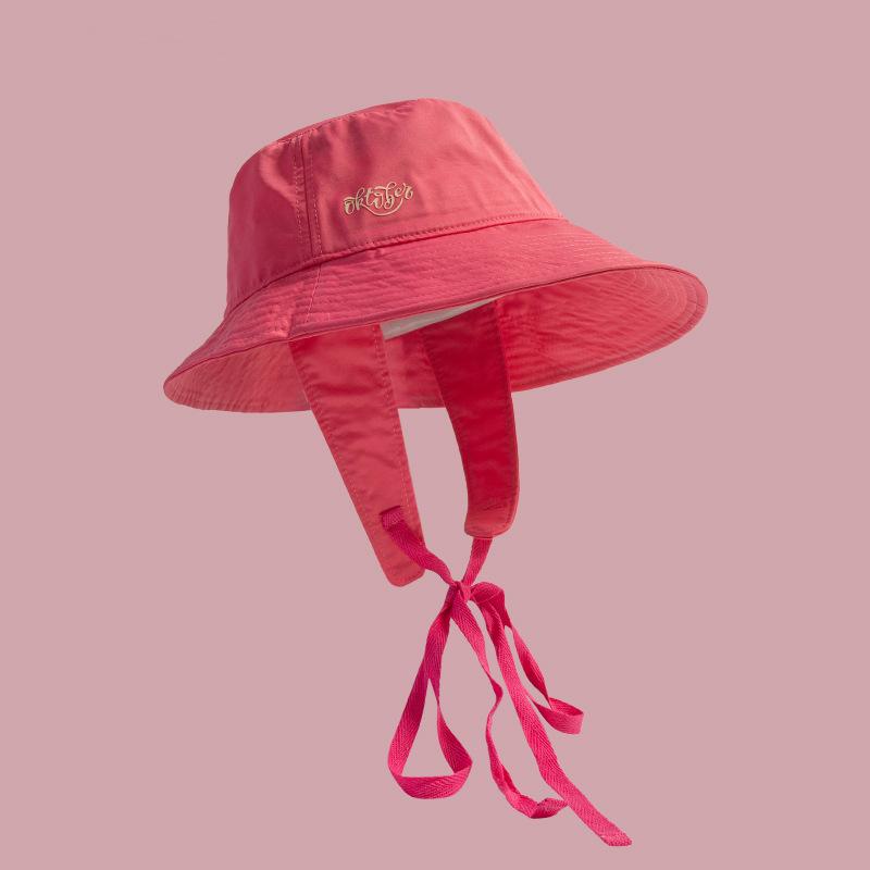 Lace-up Bucket Hat Women s Summer Thin Breathable Sunshade Sunscreen Basin Hat Sweet Versatile Big Head Circumference Hat
Lace-up Bucket Hat Women s Summer Thin Breathable Sunshade Sunscreen Basin Hat Sweet Versatile Big Head Circumference Hat