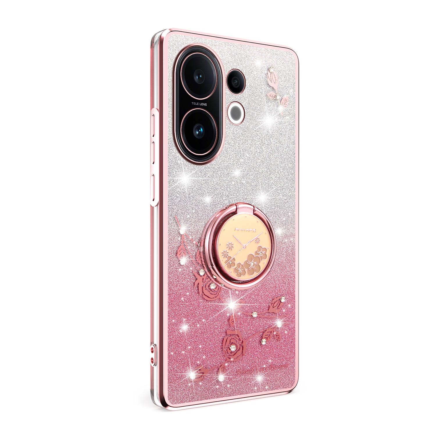 KADEM For vivo S30 5G Case Ring Kickstand TPU Flowers Phone Cover Gradient Glitter Purple
KADEM For vivo S30 5G Case Ring Kickstand TPU Flowers Phone Cover Gradient Glitter Purple