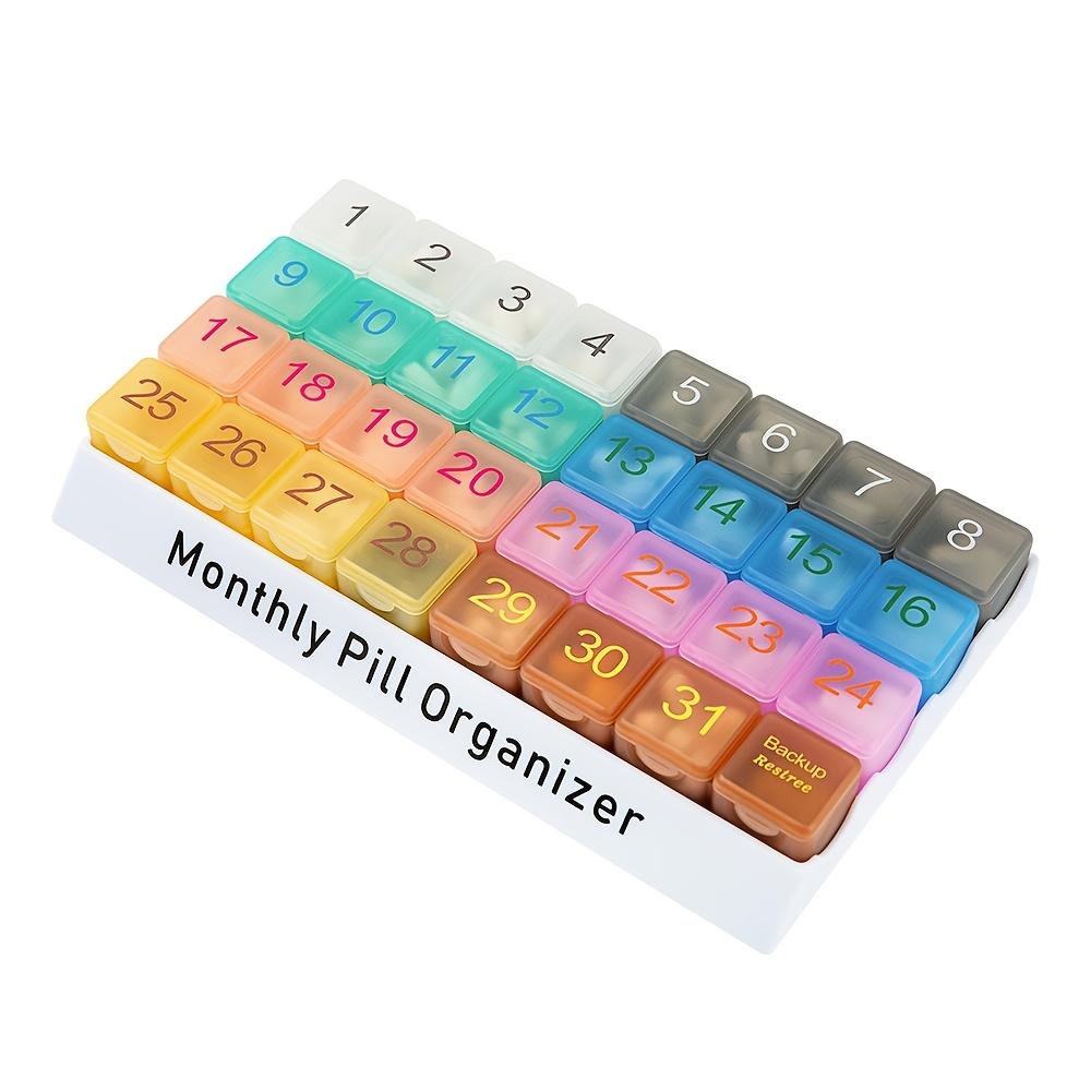 Monthly Pill Organizer,Large Travel Pill Case for Vitamin, Medicine,Fish Oil Extra Large 32 Compartments Removable Pill Holder
Monthly Pill Organizer,Large Travel Pill Case for Vitamin, Medicine,Fish Oil Extra Large 32 Compartments Removable Pill Holder