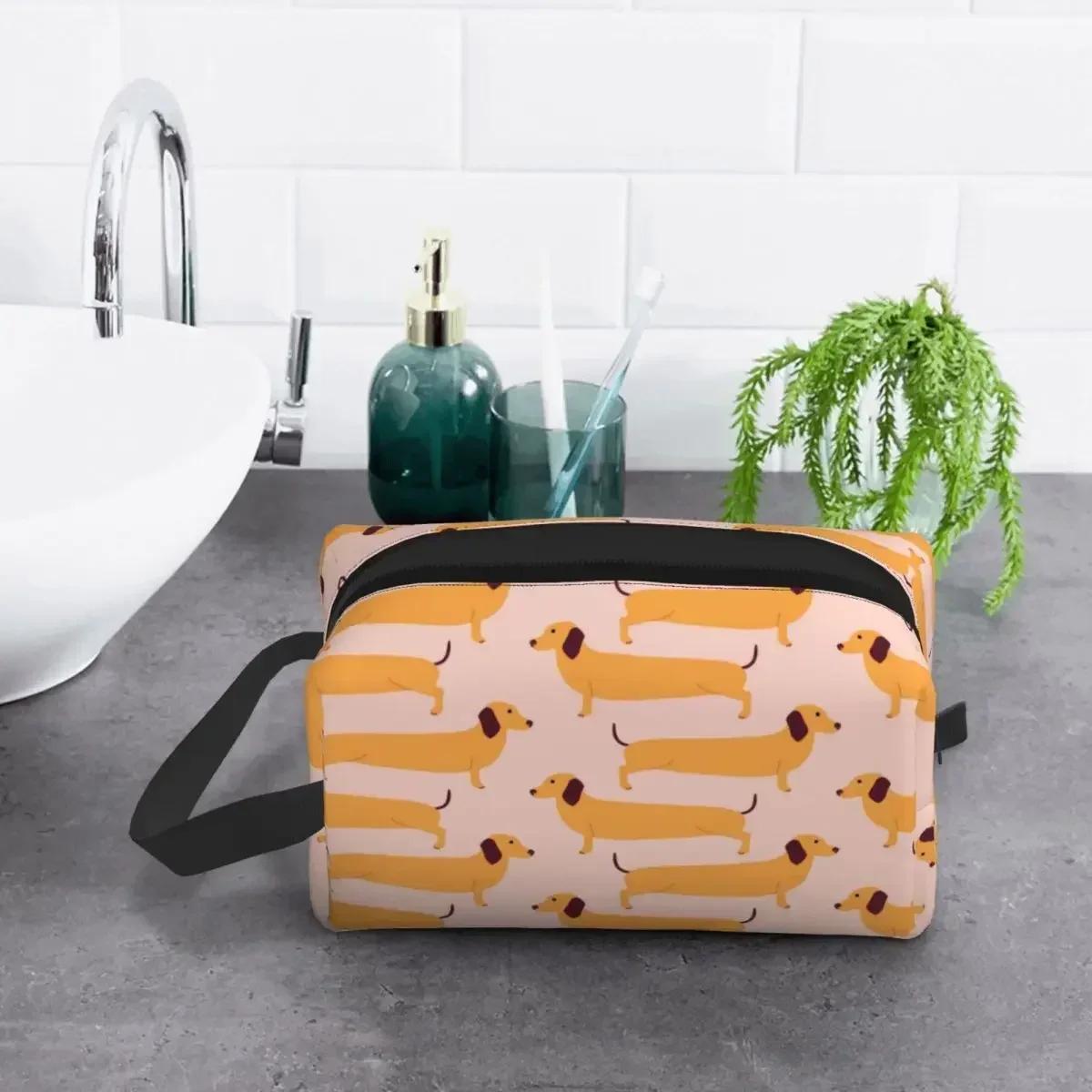 Dachshund Travel Toiletry Bag for Women Sausage Dog Makeup Cosmetic Bag Beauty Storage Dopp Kit 25.5x16x12.5CM
Dachshund Travel Toiletry Bag for Women Sausage Dog Makeup Cosmetic Bag Beauty Storage Dopp Kit 25.5x16x12.5CM