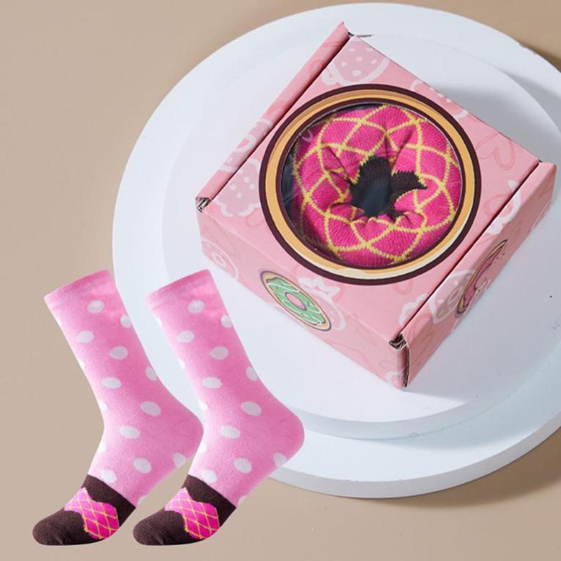 Mid-Calf Socks For Men And Women, Novelty And Fun Colorful Pink Donut Gift Box Socks, Comfortable And Breathable S
Mid-Calf Socks For Men And Women, Novelty And Fun Colorful Pink Donut Gift Box Socks, Comfortable And Breathable S