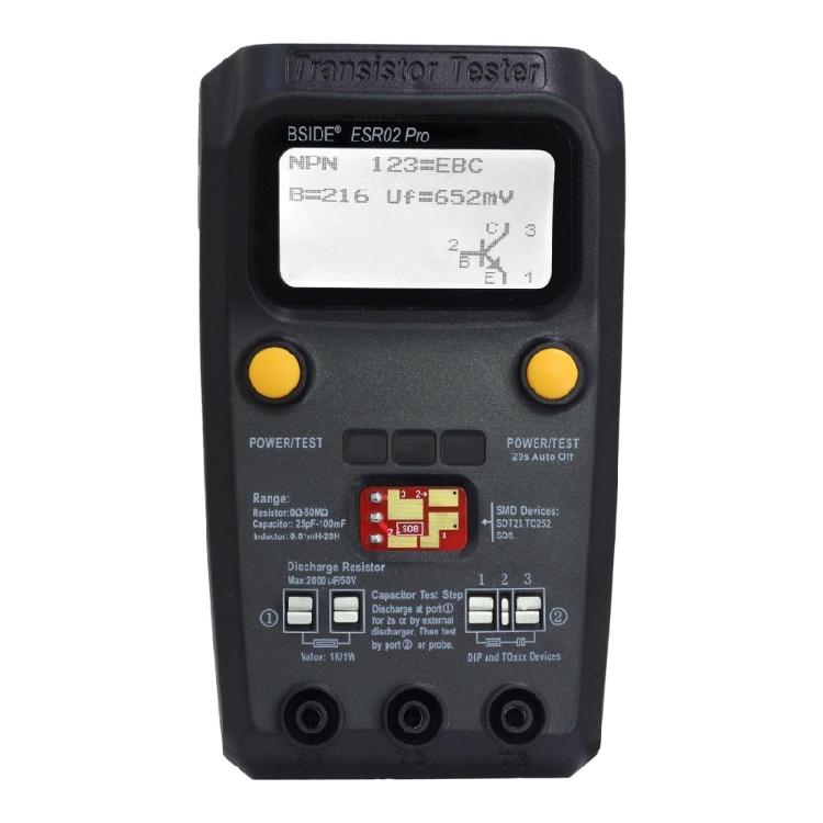 Handheld ESR02 Component Tester High Accuracy Resistance Measurement LCD Display For Engineers And DIY Enthusiasts чорний
Handheld ESR02 Component Tester High Accuracy Resistance Measurement LCD Display For Engineers And DIY Enthusiasts чорний