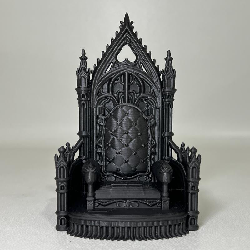 3D Printed Gothic Style Throne Exquisite Patterns Cool Look for 1/12 1/14 Doll Figure Home Decor Desk Decoration
3D Printed Gothic Style Throne Exquisite Patterns Cool Look for 1/12 1/14 Doll Figure Home Decor Desk Decoration