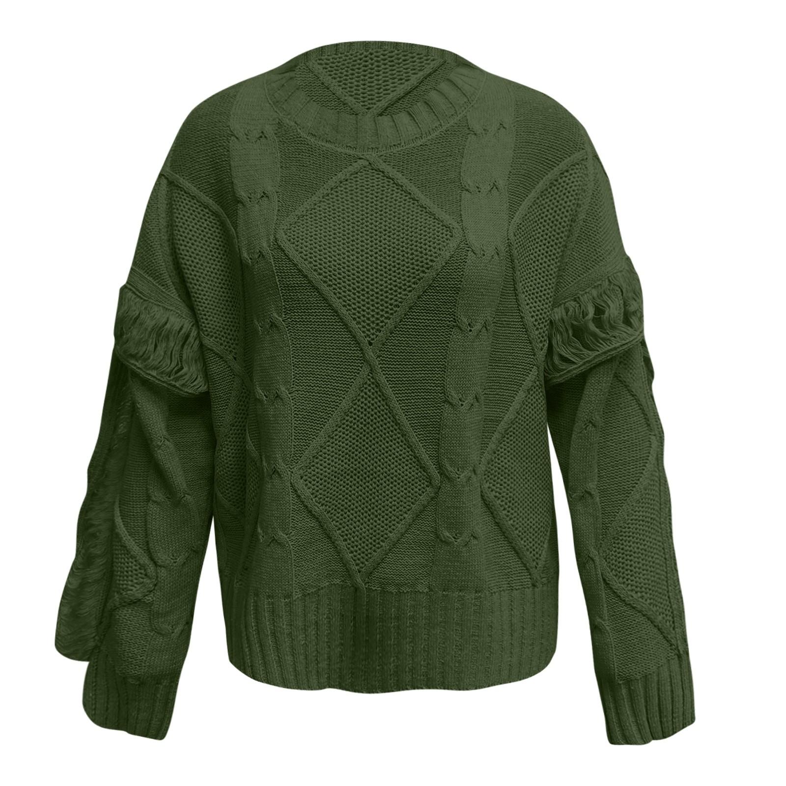 Женский однотонный вязаный сексуальный свободный свитер с длинными рукавами и v-образным вырезом L армия зеленый
Женский однотонный вязаный сексуальный свободный свитер с длинными рукавами и v-образным вырезом L армия зеленый