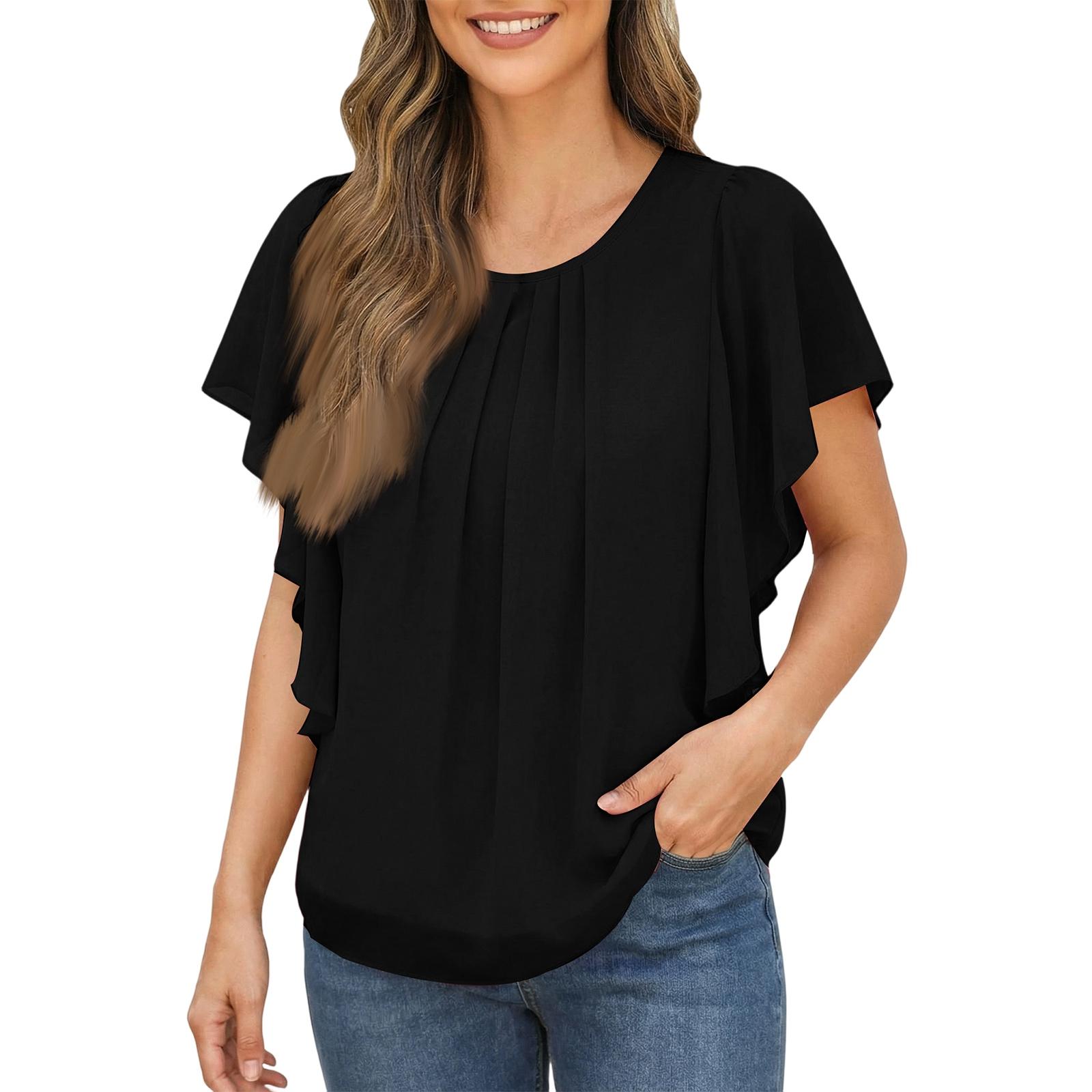 Womens Tops Blouses for Women Dressy Casual Blusas Elegante V Neck T Shirts for Women Oversized Tshirts for Women L чёрный
Womens Tops Blouses for Women Dressy Casual Blusas Elegante V Neck T Shirts for Women Oversized Tshirts for Women L чёрный