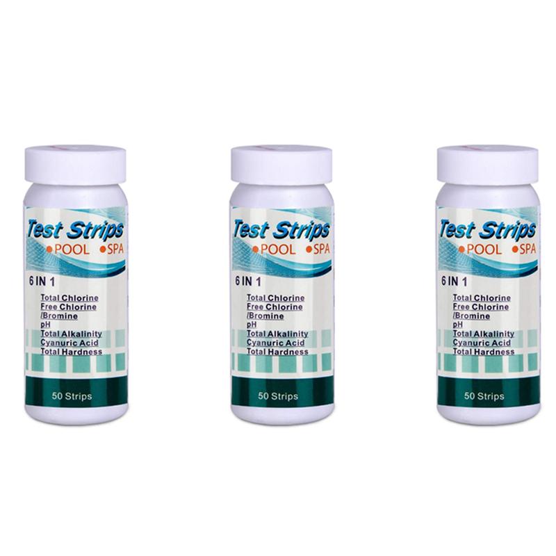 ABUL-150Pcs 6-In-1 Swimming Pool PH Test Paper Residual Chlorine PH Value Alkalinity Hardness Test Strip PH Tester
ABUL-150Pcs 6-In-1 Swimming Pool PH Test Paper Residual Chlorine PH Value Alkalinity Hardness Test Strip PH Tester