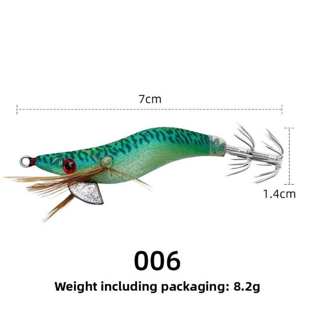 Octopus 1.5# Squid Jig 7cm 8.2g Hard Bait Glow in Dark Wooden Fishing Lure Night Fishing
Octopus 1.5# Squid Jig 7cm 8.2g Hard Bait Glow in Dark Wooden Fishing Lure Night Fishing