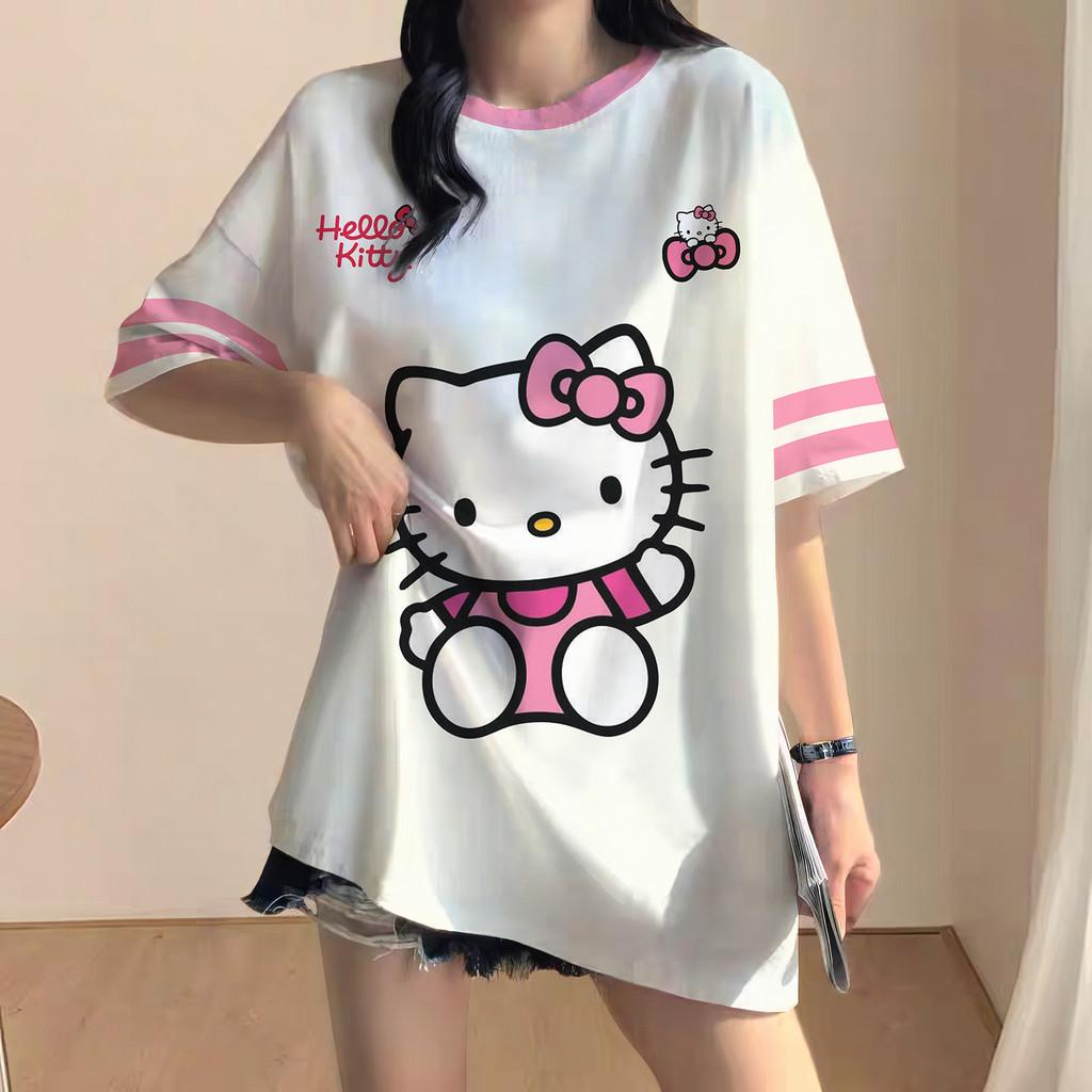 Korean style loose-fitting T-shirt, Hello Kitty soccer T-shirt, sports T-shirt, streetwear. XXS
Korean style loose-fitting T-shirt, Hello Kitty soccer T-shirt, sports T-shirt, streetwear. XXS