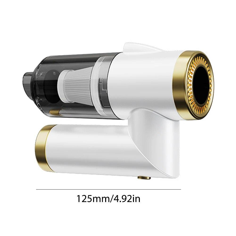 Мини-автомобильный пылесос портативный перезаряжаемый складной беспроводной пылесос 120 Вт 9000 Па 120 мл встроенная светодиодная подсветка для чистки автомобиля белый
Мини-автомобильный пылесос портативный перезаряжаемый складной беспроводной пылесос 120 Вт 9000 Па 120 мл встроенная светодиодная подсветка для чистки автомобиля белый