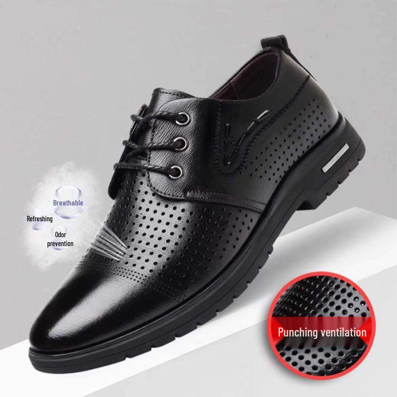 Мужские дышащие повседневные туфли из натуральной кожи - Универсальные, износостойкие, с мягкой подошвой, идеально подходят для стиля папы 43
Мужские дышащие повседневные туфли из натуральной кожи - Универсальные, износостойкие, с мягкой подошвой, идеально подходят для стиля папы 43