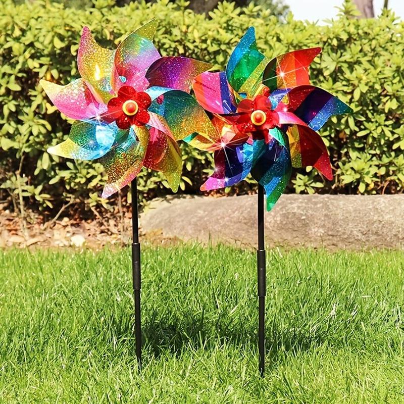 Striped Octagonal Rainbow Laser Pinwheel Bird Repellent Toy for Parks and Scenic Areas 24*50 cm
Striped Octagonal Rainbow Laser Pinwheel Bird Repellent Toy for Parks and Scenic Areas 24*50 cm