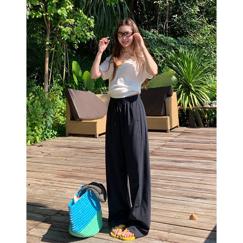 Women s Loose Wide-Leg Ice Silk Sun Protection Pants - UV-Resistant, Cooling, Breathable, Slimming Summer Casual Wear M
Women s Loose Wide-Leg Ice Silk Sun Protection Pants - UV-Resistant, Cooling, Breathable, Slimming Summer Casual Wear M