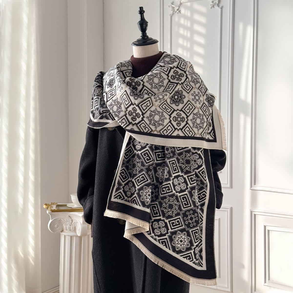 New Brand Women s Fashion Printed Scarf Imitation Cashmere Soft Warm Pashmina Shawl Winter Coldproof Windproof Blanket
New Brand Women s Fashion Printed Scarf Imitation Cashmere Soft Warm Pashmina Shawl Winter Coldproof Windproof Blanket