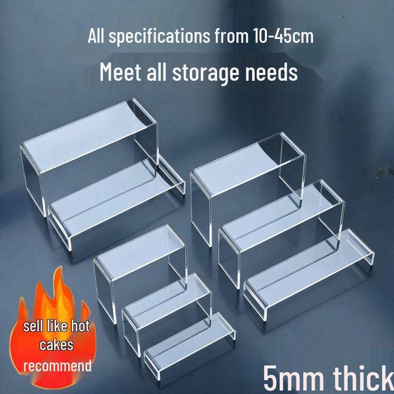 Transparent Acrylic U-shaped Desktop Shelf for Cosmetics, Toys, and Models with Layered Dividers 15x5x5 cm
Transparent Acrylic U-shaped Desktop Shelf for Cosmetics, Toys, and Models with Layered Dividers 15x5x5 cm