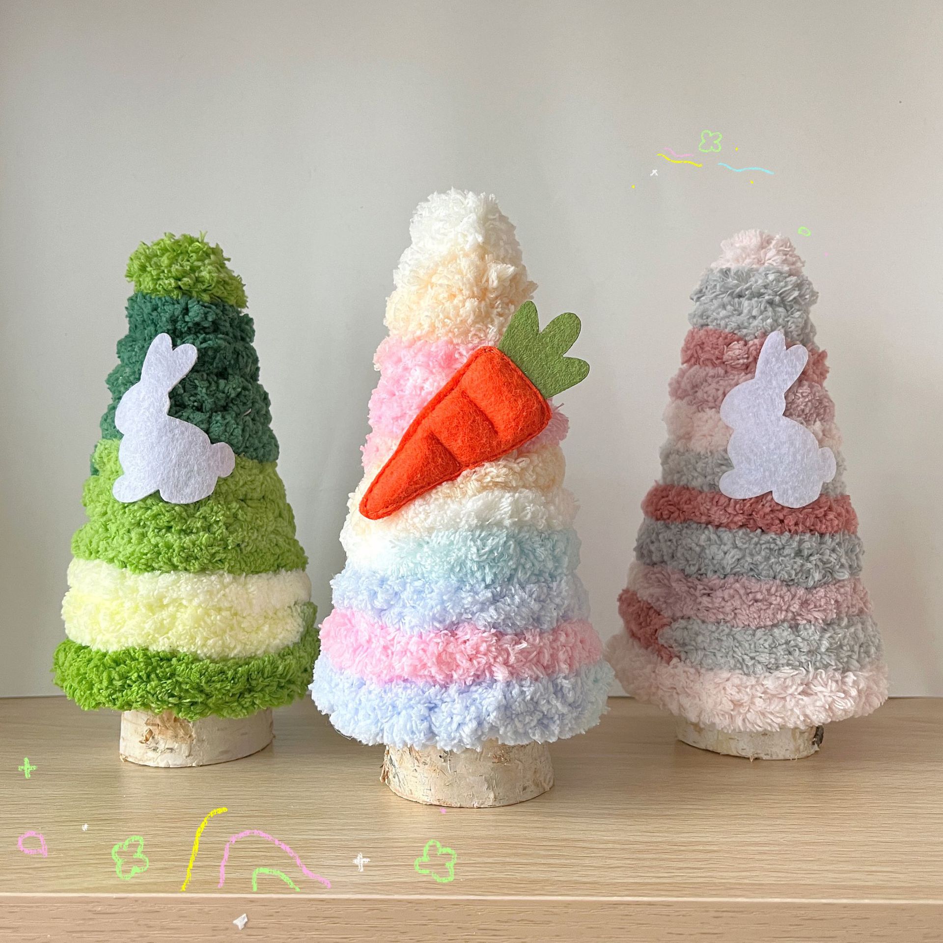 Easter Atmosphere Decoration Ornament Plush Decoration Desktop Tray Set with Scene Decoration Cartoon Yarn Tree Fun Ornament New
Easter Atmosphere Decoration Ornament Plush Decoration Desktop Tray Set with Scene Decoration Cartoon Yarn Tree Fun Ornament New