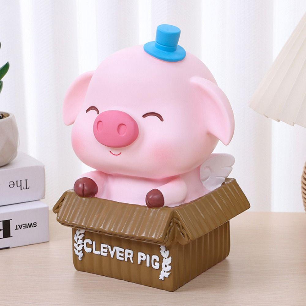 Moisture-proof Pig Piggy Bank Cute Cartoon Desktop Ornament Pig Savings Tank Children s Room
Moisture-proof Pig Piggy Bank Cute Cartoon Desktop Ornament Pig Savings Tank Children s Room