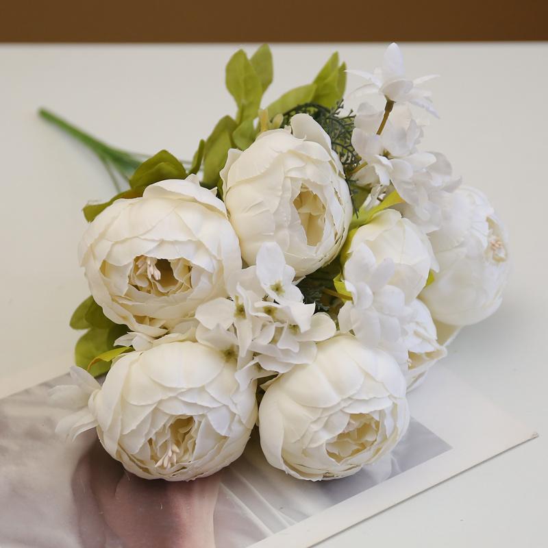 Букет из 13 головок шелковых пионов, искусственные цветы пионов для украшения дома и свадьбы - DIY ручной работы и свадебный букет, украшение для помещений и улицы белый
Букет из 13 головок шелковых пионов, искусственные цветы пионов для украшения дома и свадьбы - DIY ручной работы и свадебный букет, украшение для помещений и улицы белый