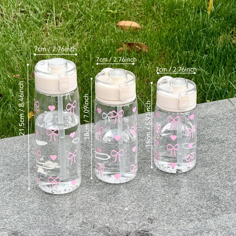 Pink Bow Water Bottle Reusable PC Polycarbonate Cup with Lid Portable & Durable for Camping, Sports, Office School Drinks Bottle 400ml
Pink Bow Water Bottle Reusable PC Polycarbonate Cup with Lid Portable & Durable for Camping, Sports, Office School Drinks Bottle 400ml