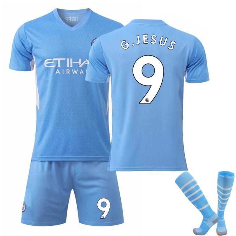 21/22 Football Full Kit For Kids And Adults Flexible And Comfortable Design For Optimum Performance #9 G.Jesus,110-120cm
21/22 Football Full Kit For Kids And Adults Flexible And Comfortable Design For Optimum Performance #9 G.Jesus,110-120cm