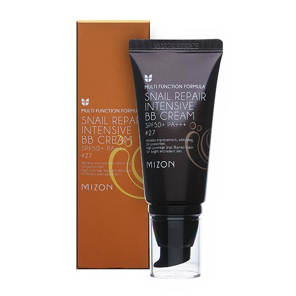 MIZON Snail Repair Intensive BB Cream SPF50+ РА+++ #27 ББ-крем с экстрактом муцина улитки 50мл
MIZON Snail Repair Intensive BB Cream SPF50+ РА+++ #27 ББ-крем с экстрактом муцина улитки 50мл