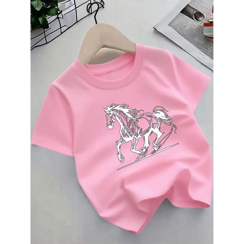 European sizes Girls Summer Short Sleeve T-Shirts - Casual Round Neck Tee Suitable for Summer Outfits, & Playdates - Breathable Casual Attire, 164cm рожевий
European sizes Girls Summer Short Sleeve T-Shirts - Casual Round Neck Tee Suitable for Summer Outfits, & Playdates - Breathable Casual Attire, 164cm рожевий