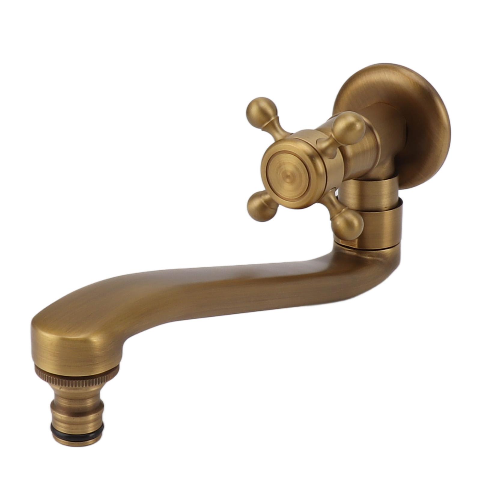 Antique Garden Faucet with Extended Spout Antifreezing Copper Wall Mount Single Cold Water Tap for
Antique Garden Faucet with Extended Spout Antifreezing Copper Wall Mount Single Cold Water Tap for