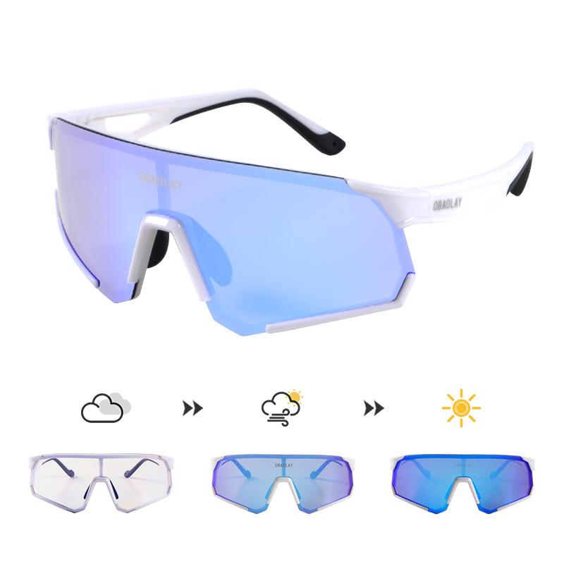 Oubao High-Definition Photochromic Glasses Cycling glasses, outdoor cycling and mountaineering glasses, day and night dual-use glasses White and Black-Color-cha
Oubao High-Definition Photochromic Glasses Cycling glasses, outdoor cycling and mountaineering glasses, day and night dual-use glasses White and Black-Color-cha