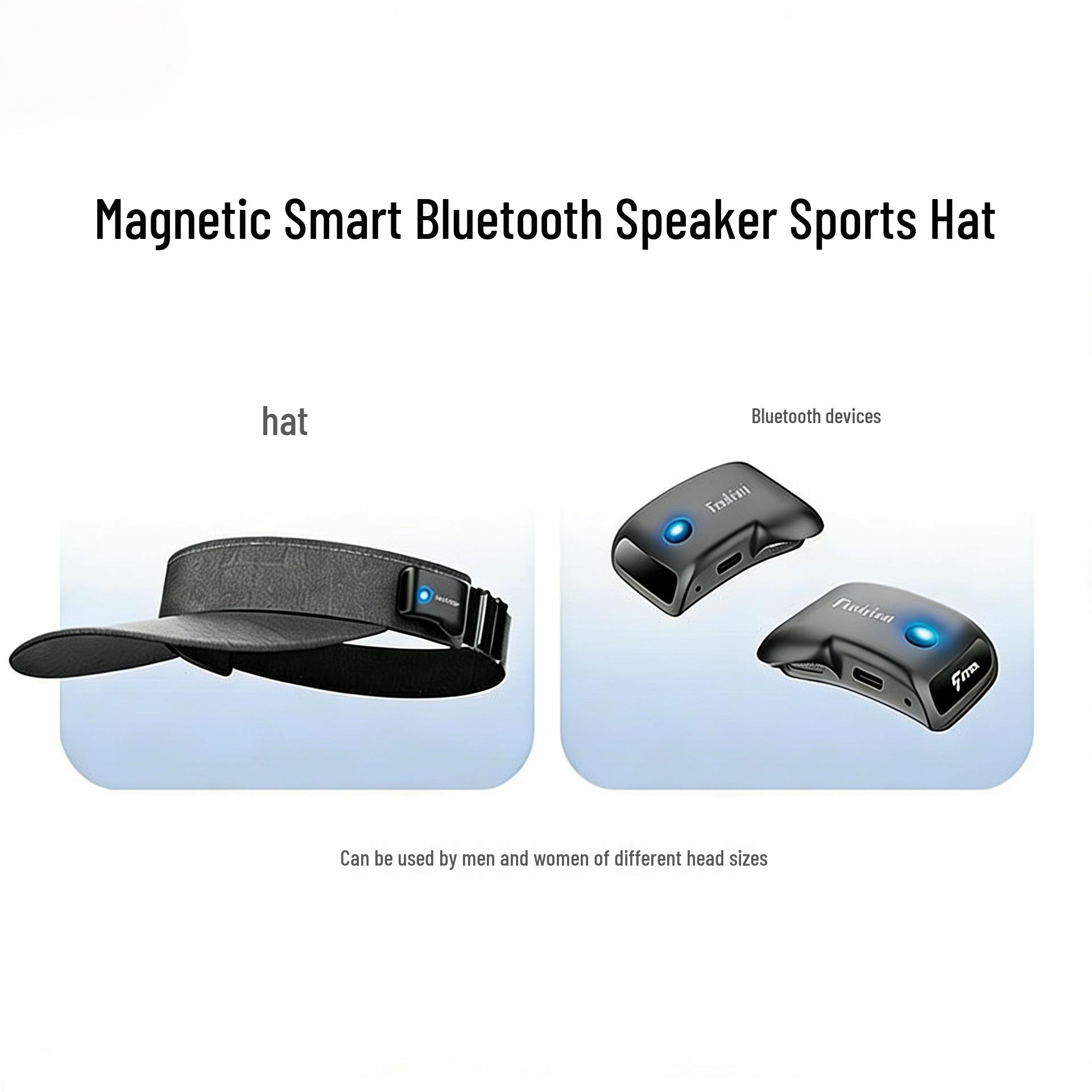 Magnetic Bluetooth Speaker Sun Visor Hat for Outdoor Sports: Golf, Cycling, Fishing, Mountaineering, Skiing чорний
Magnetic Bluetooth Speaker Sun Visor Hat for Outdoor Sports: Golf, Cycling, Fishing, Mountaineering, Skiing чорний