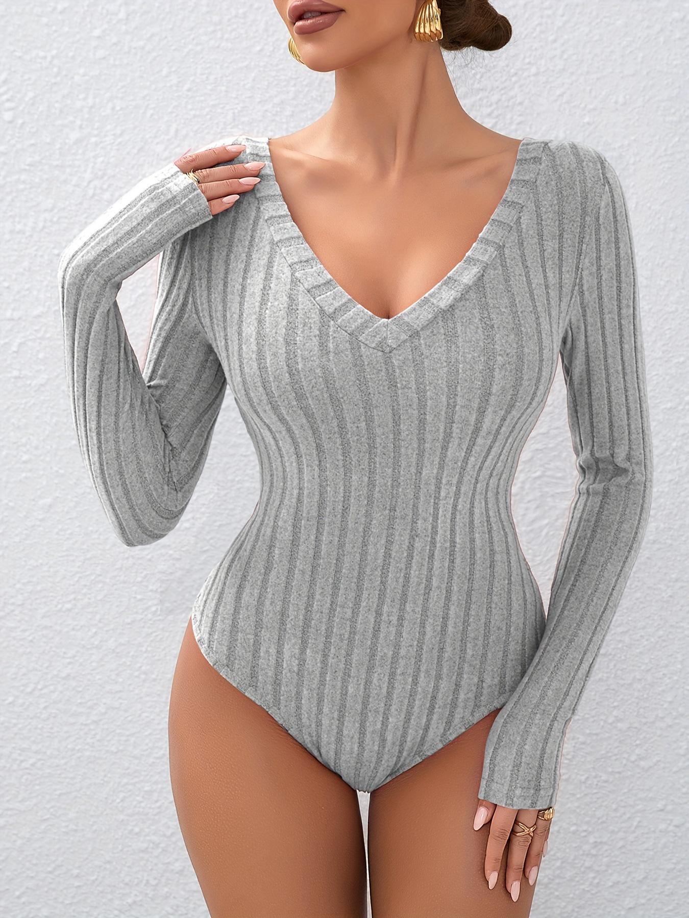 Slimming Fluffy Knit V-neck Jumpsuit Women s Bodysuit Top S светло-серый
Slimming Fluffy Knit V-neck Jumpsuit Women s Bodysuit Top S светло-серый