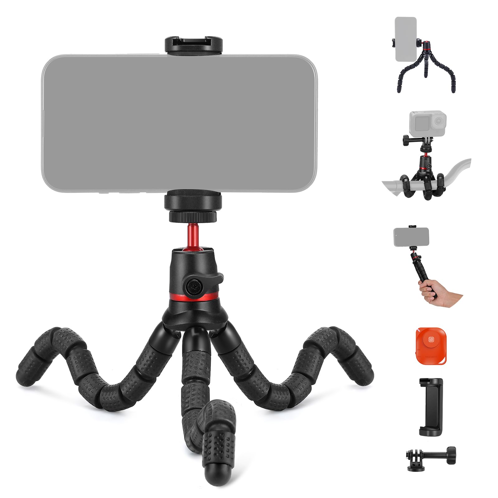NEEWER Basic Smartphone Tripod Flexible Flexible Camera Mini Tabletop Tripod with Remote Action Camera Mount Smartphone Compatible with DSLR Vlog Live
NEEWER Basic Smartphone Tripod Flexible Flexible Camera Mini Tabletop Tripod with Remote Action Camera Mount Smartphone Compatible with DSLR Vlog Live
