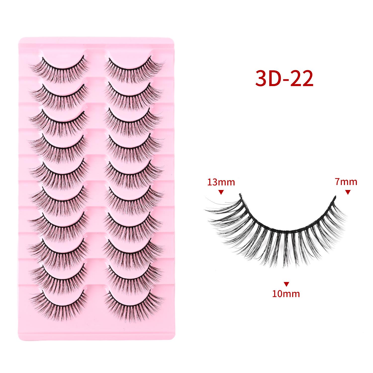 Ten Pairs of 3D Synthetic Fiber False Eyelashes: Bold European and American Style with Thick, Curled Volume
Ten Pairs of 3D Synthetic Fiber False Eyelashes: Bold European and American Style with Thick, Curled Volume