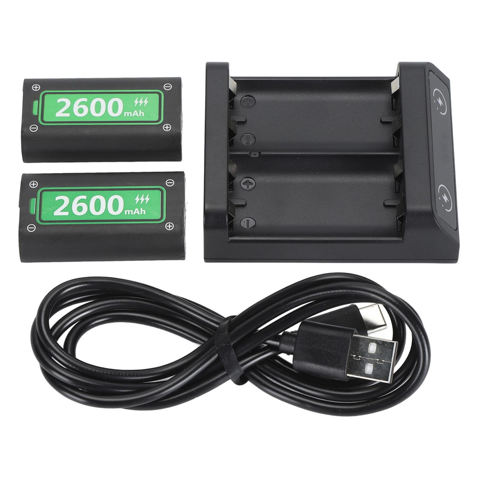 Controller Battery Charger Gaming Console USB C Fast Charging Pack 5200mAh(2x2600mAh) for Xbox One Charge Station
Controller Battery Charger Gaming Console USB C Fast Charging Pack 5200mAh(2x2600mAh) for Xbox One Charge Station