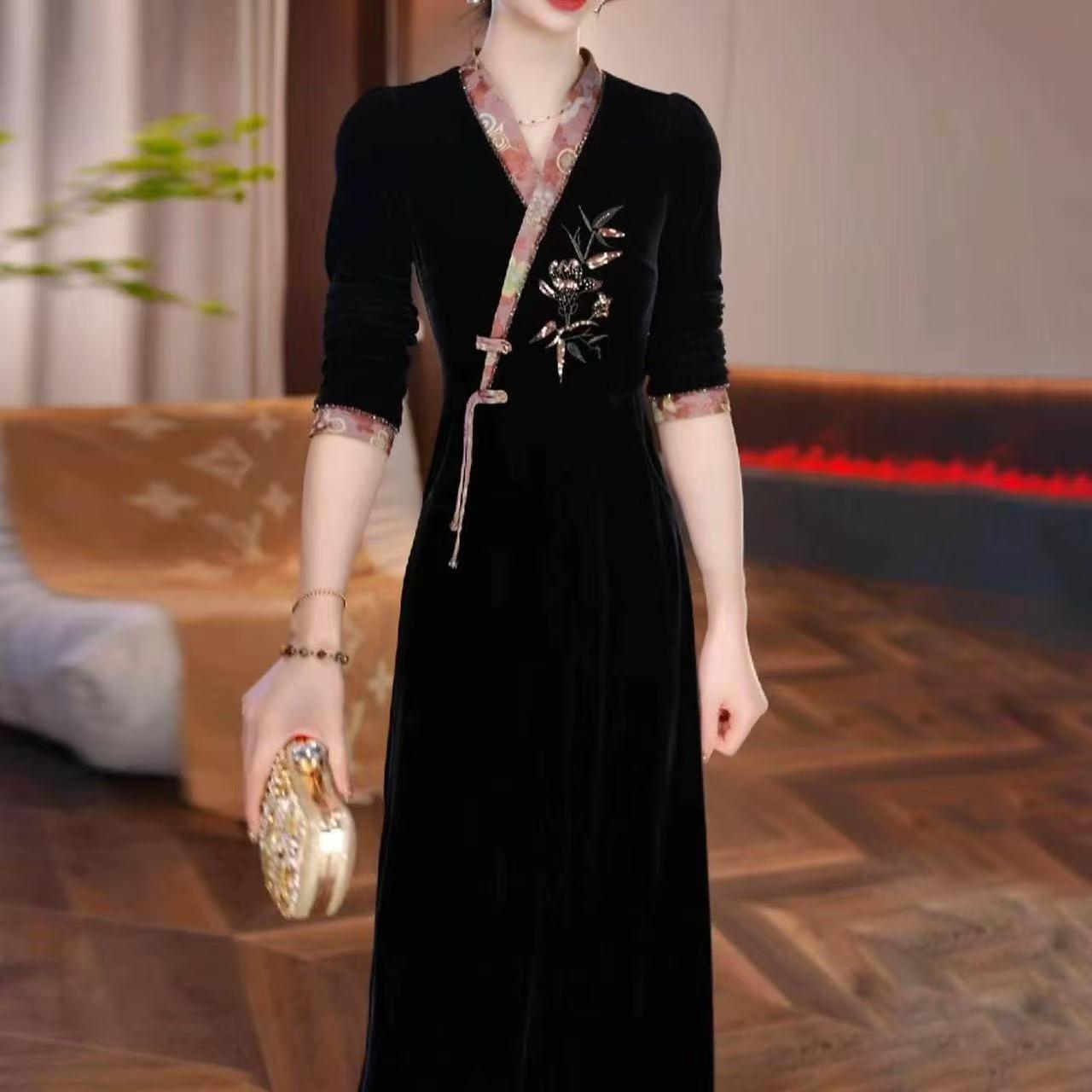 Elegant Women s Chinese Style Waist-Cinched Dress - 2023 Spring/Autumn Mid-Length Skirt 5XL (150-160 jin) фиолетовый
Elegant Women s Chinese Style Waist-Cinched Dress - 2023 Spring/Autumn Mid-Length Skirt 5XL (150-160 jin) фиолетовый
