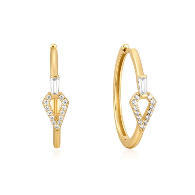 ANIA HAIE Geometric 925 Silver Hoop Ring Earrings E059-17G single type
ANIA HAIE Geometric 925 Silver Hoop Ring Earrings E059-17G single type