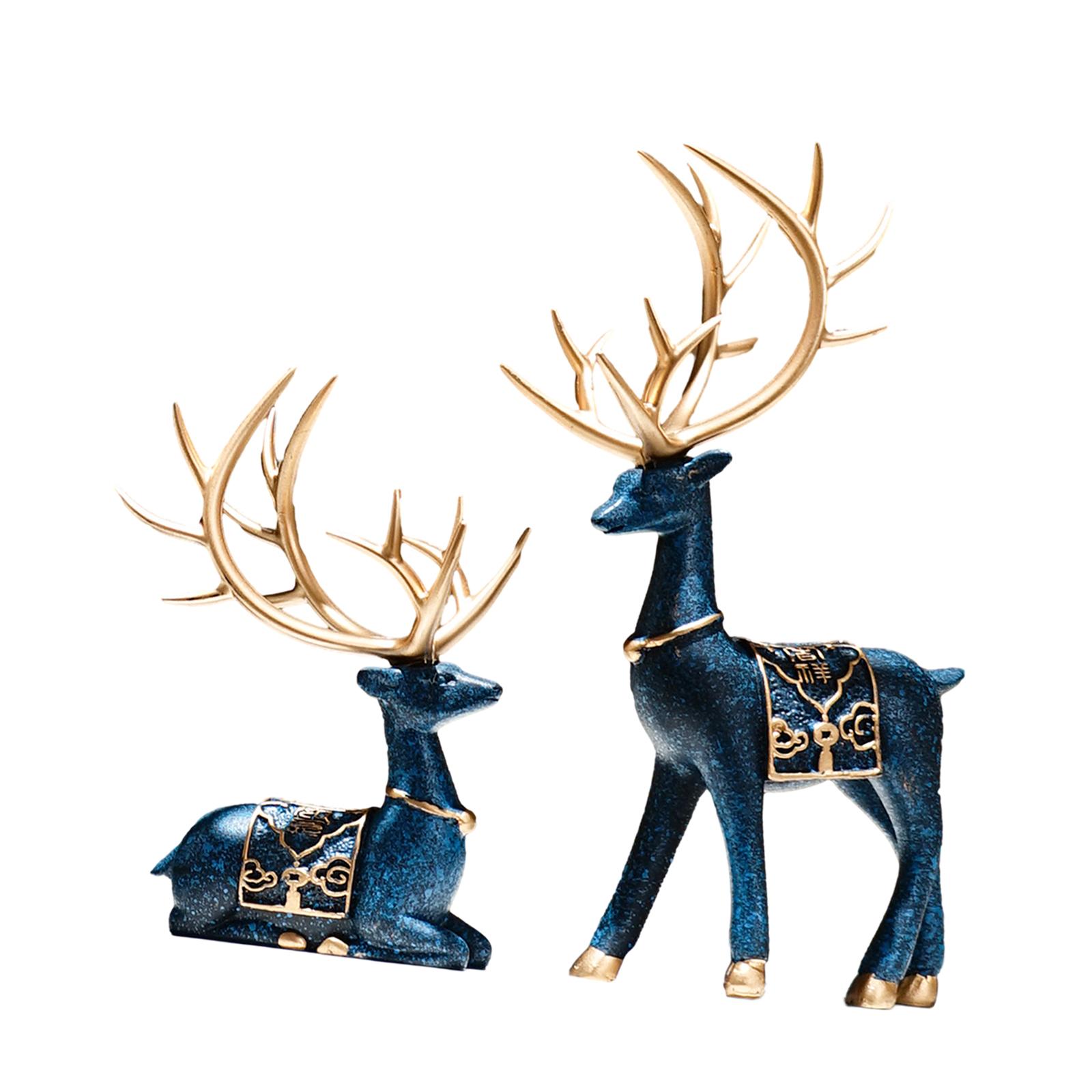 2 Pieces Reindeer Figurines Retro Sitting Standing Deer Statues Deer Statue for Living Room Bedroom Office Cabinet Decor синий
2 Pieces Reindeer Figurines Retro Sitting Standing Deer Statues Deer Statue for Living Room Bedroom Office Cabinet Decor синий