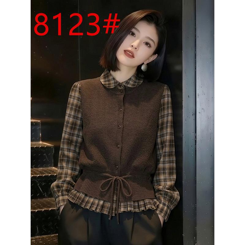Coffee Knit Lace-Up Vest & Plaid Shirt Set - Women s Spring 2026 Fashion, Slimming Two-Piece Ensemble M
Coffee Knit Lace-Up Vest & Plaid Shirt Set - Women s Spring 2026 Fashion, Slimming Two-Piece Ensemble M