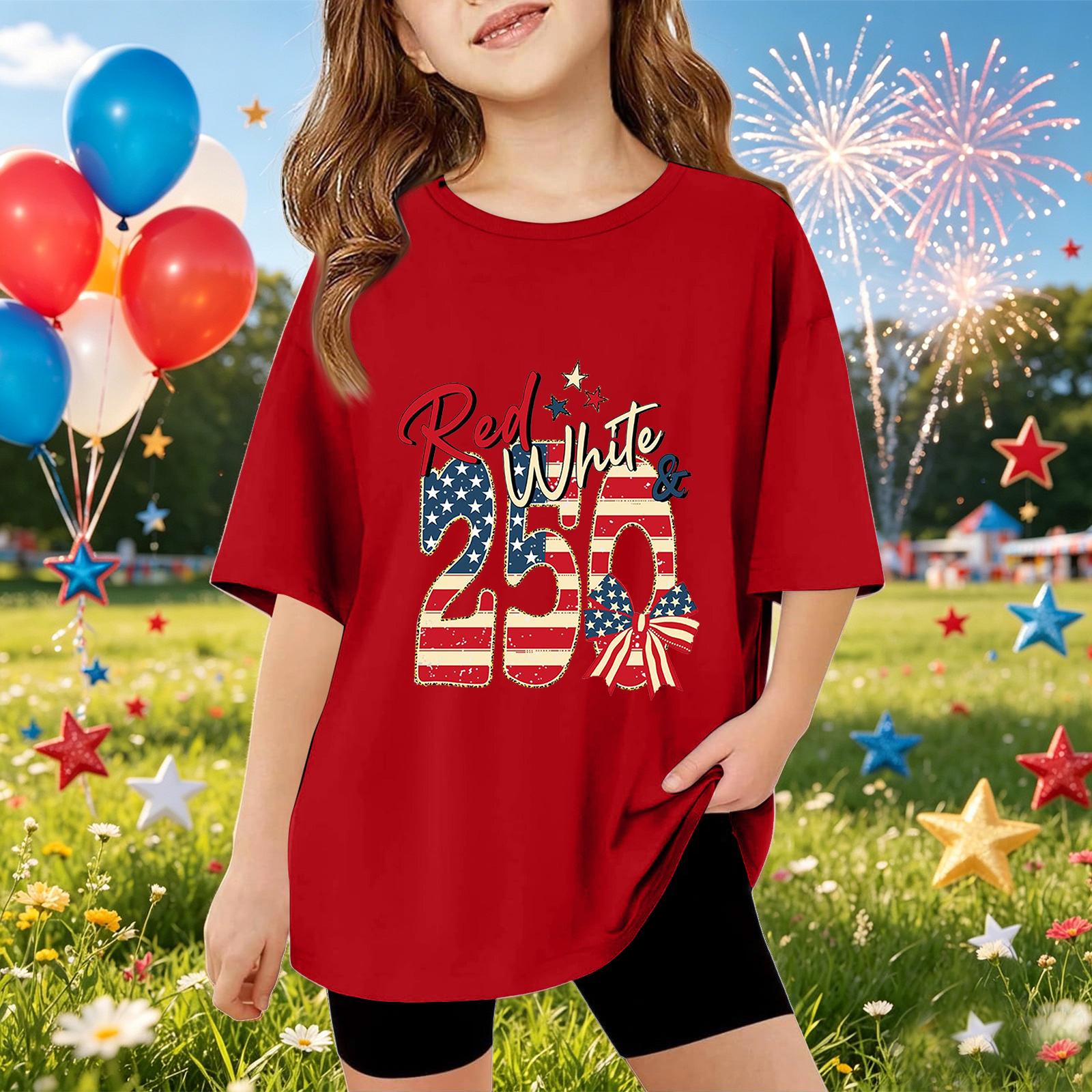 Kids Short Sleeve T-Shirt Independence Day Graphic Tee Casual Top for Boys Girls Summer Wear Soft Fabric Comfortable Fit 160 червоний
Kids Short Sleeve T-Shirt Independence Day Graphic Tee Casual Top for Boys Girls Summer Wear Soft Fabric Comfortable Fit 160 червоний