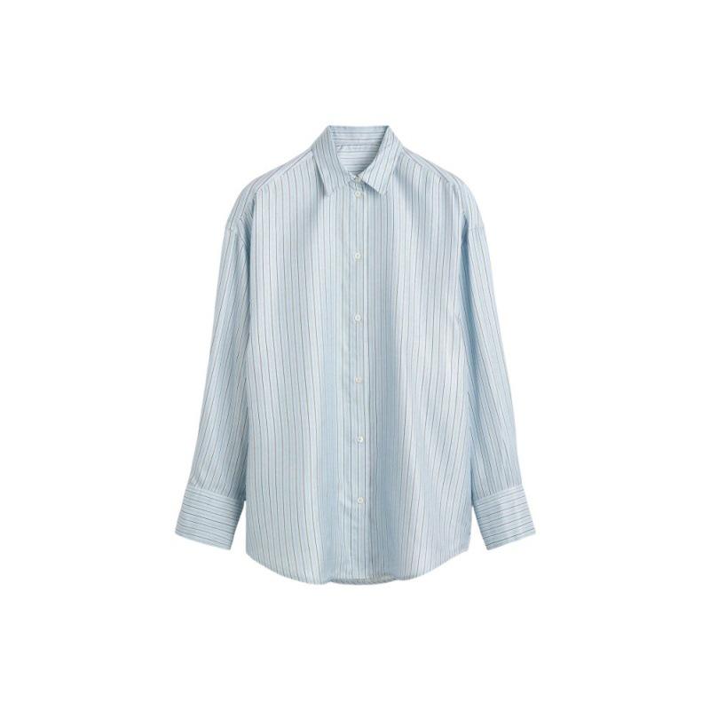 Longmei Women s Satin Striped Shirt, Spring/Summer 2026, Simple TOT Style Lapel Long Sleeve Top 38 світло-синій колір
Longmei Women s Satin Striped Shirt, Spring/Summer 2026, Simple TOT Style Lapel Long Sleeve Top 38 світло-синій колір