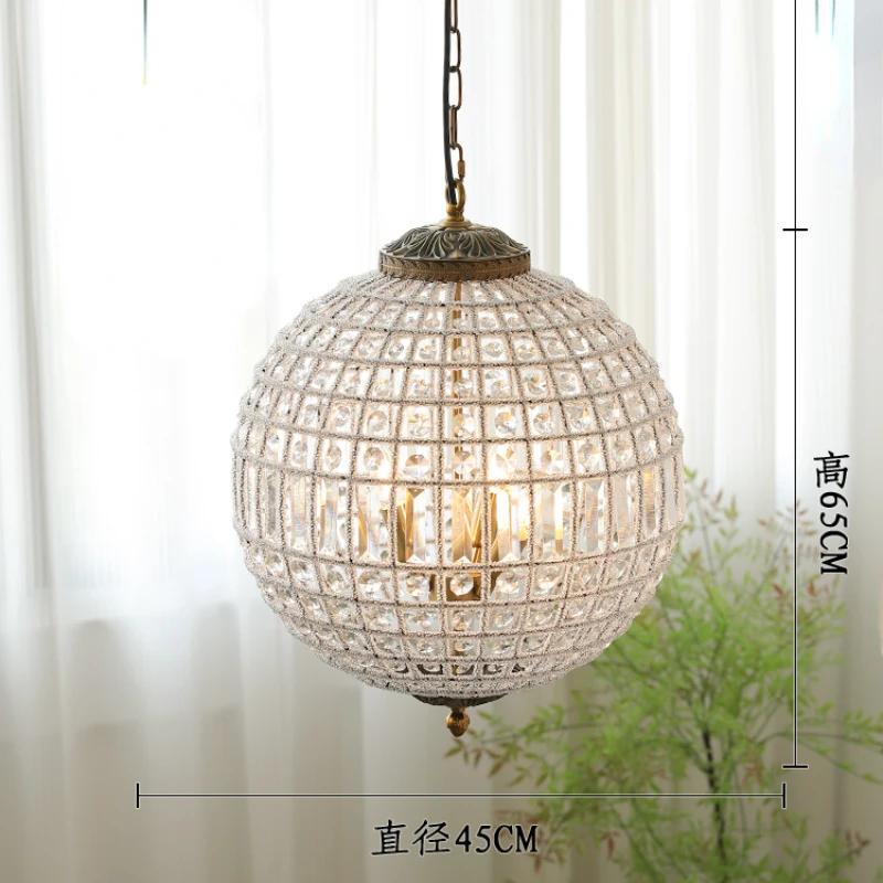 Medieval French Court Style K9 Crystal Chandelier Retro Light Luxury Globe Chandelier Living Room Bedroom LED Decorative Lamp
Medieval French Court Style K9 Crystal Chandelier Retro Light Luxury Globe Chandelier Living Room Bedroom LED Decorative Lamp