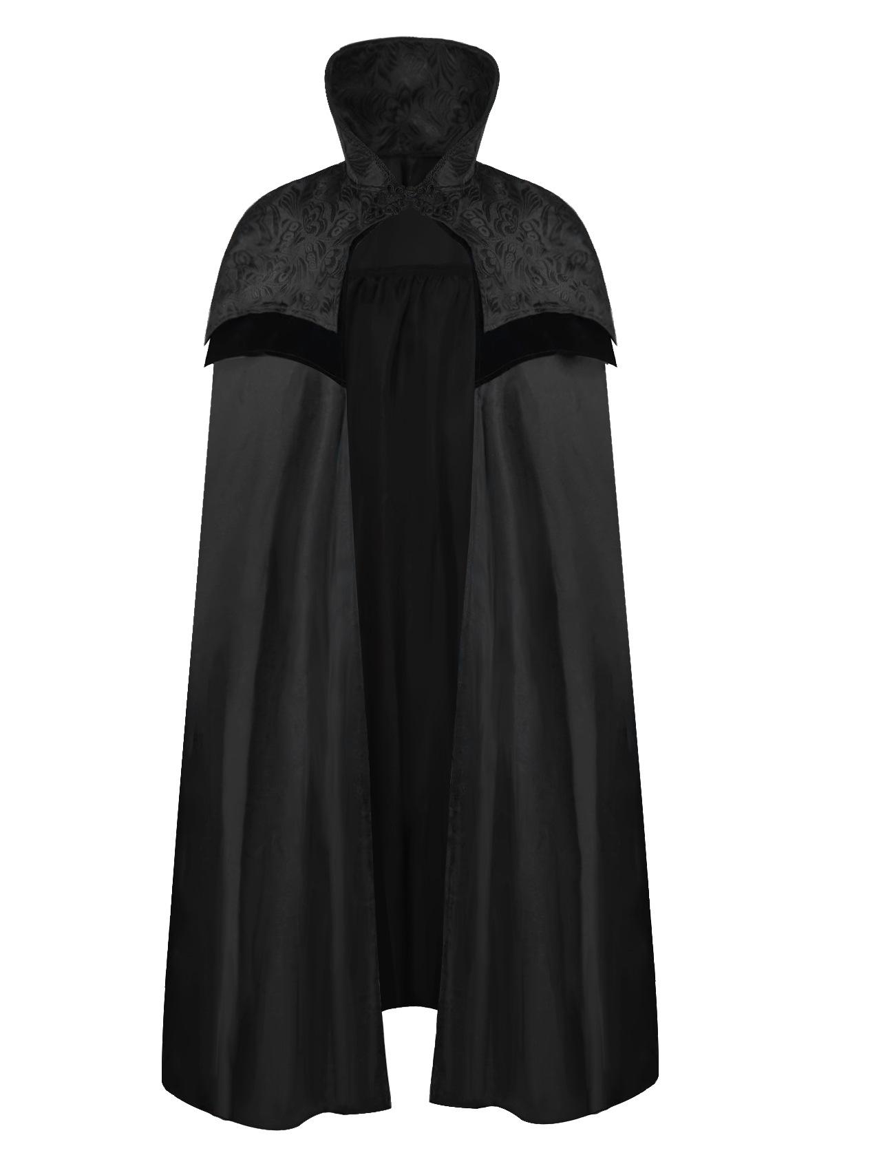 Vampire Stand-up Collar Halloween Cloak (S-L) - Hot Selling Wizard Cosplay One Size чёрный
Vampire Stand-up Collar Halloween Cloak (S-L) - Hot Selling Wizard Cosplay One Size чёрный