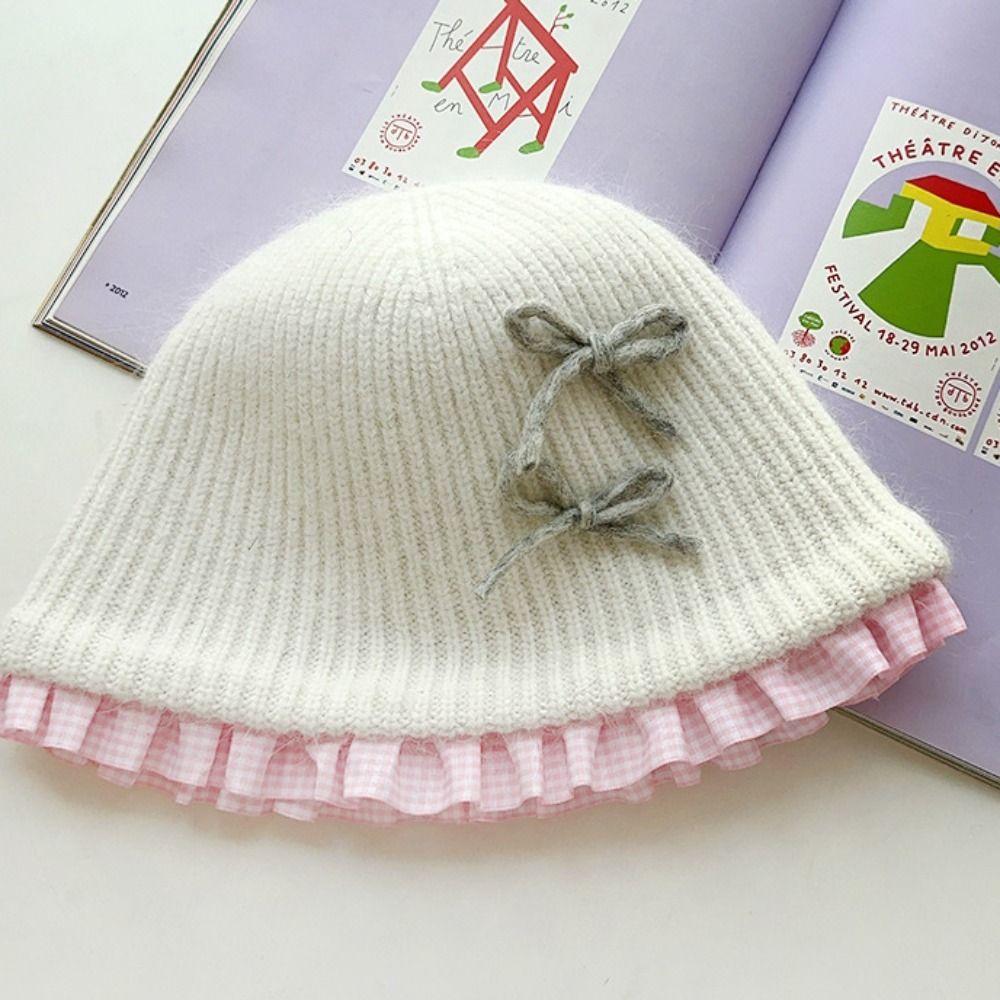 Plush Flower Knitted Cap Warm Bow Bucket Hat Vintage Knitted Fisherman Hat Winter/Autumn white&blue-flower
Plush Flower Knitted Cap Warm Bow Bucket Hat Vintage Knitted Fisherman Hat Winter/Autumn white&blue-flower