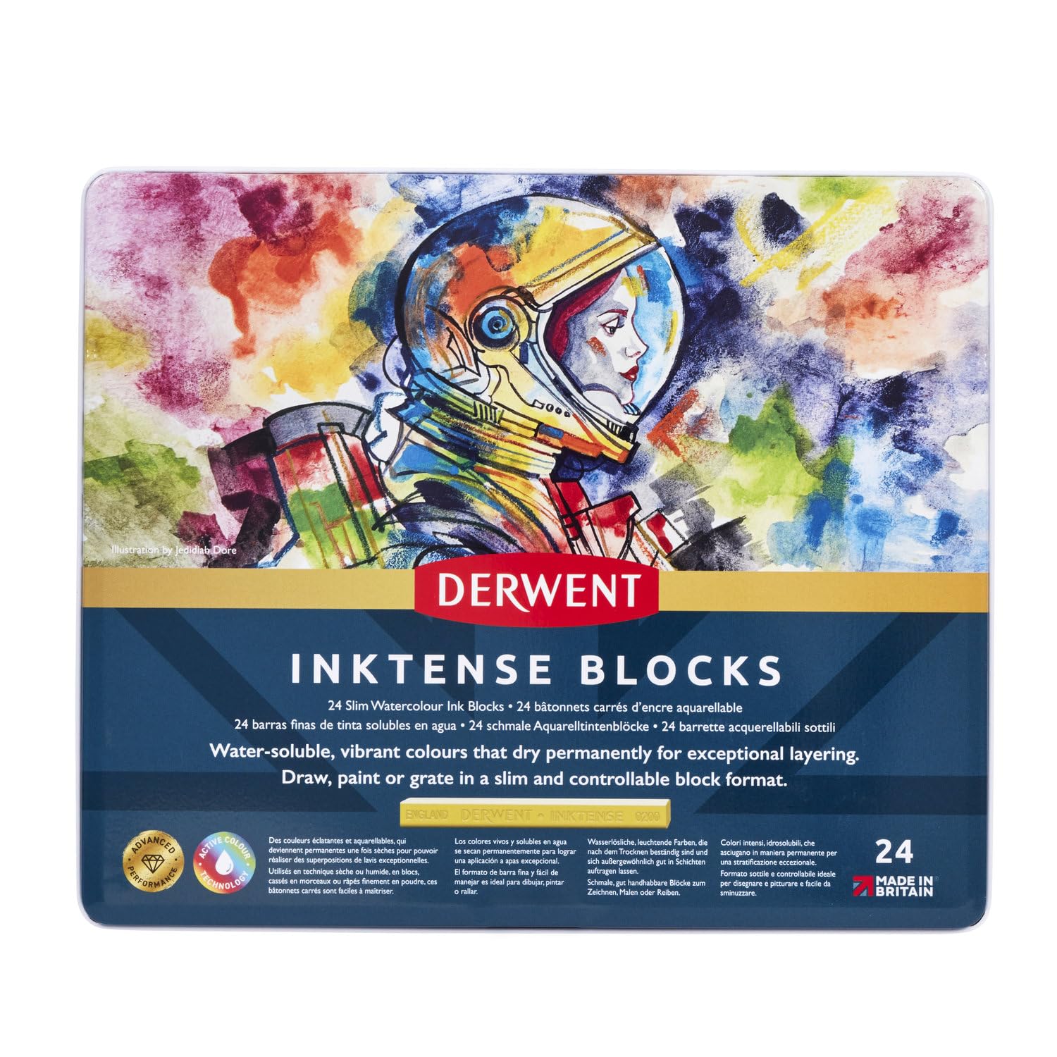 Derwent Watercolour Inktense Металлический набор из 24 2300443 Блоки, Кейс, Цвета,
Derwent Watercolour Inktense Металлический набор из 24 2300443 Блоки, Кейс, Цвета,
