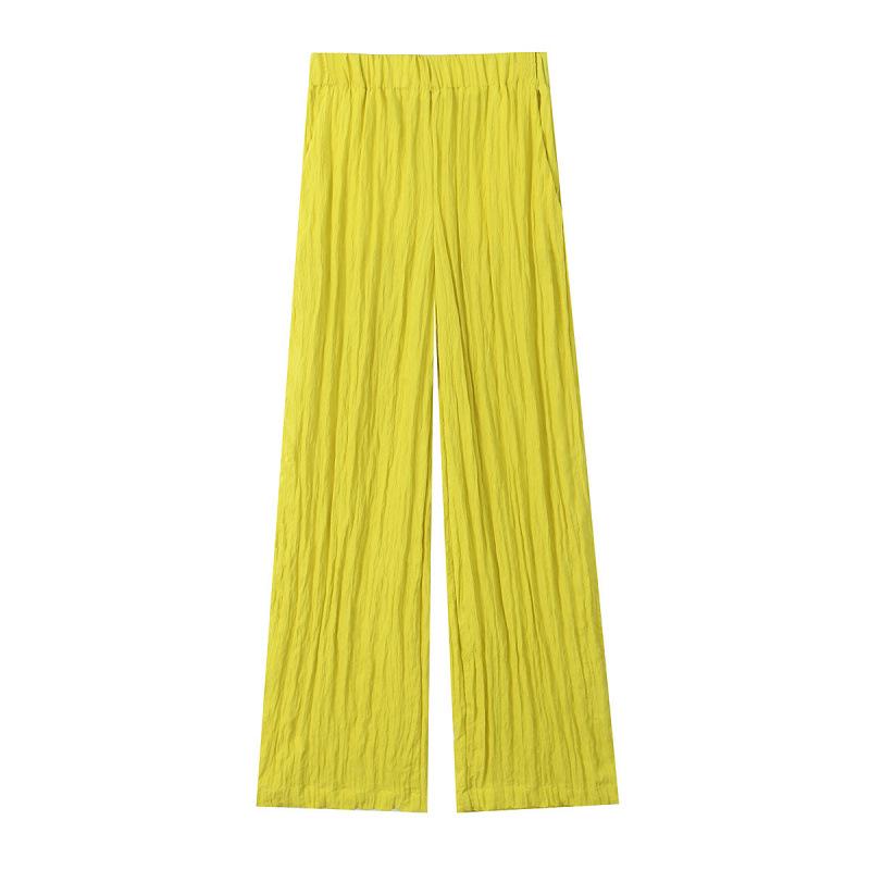 European & American Style Summer Wide Leg Elastic Waist Wrinkle-Effect Pants - Solid Color Medium
European & American Style Summer Wide Leg Elastic Waist Wrinkle-Effect Pants - Solid Color Medium