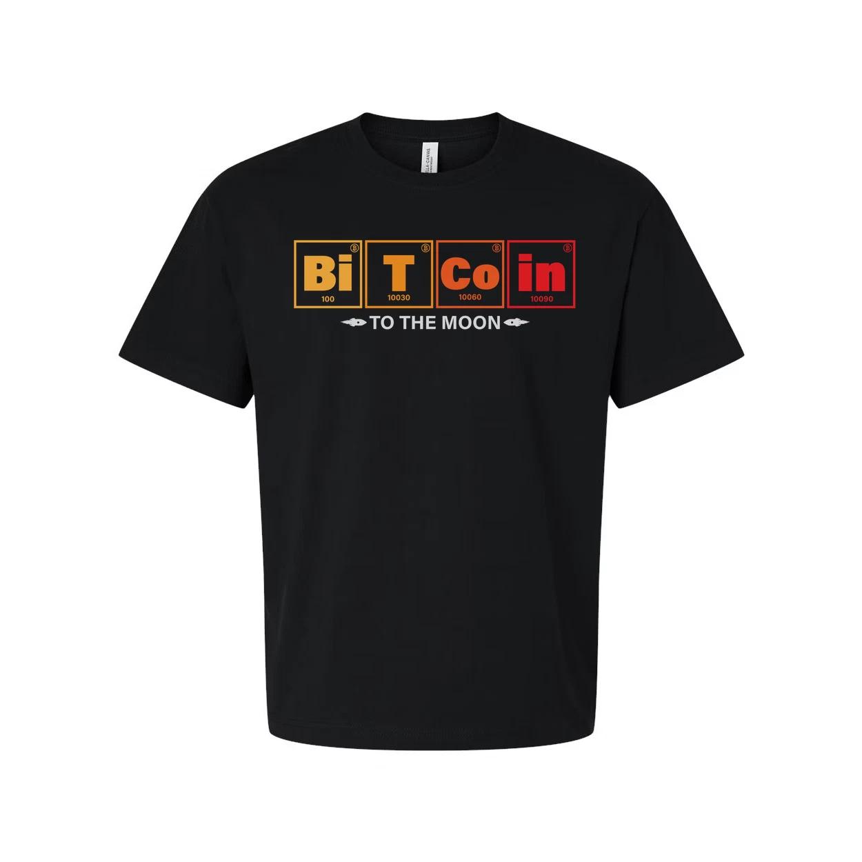 Crypto Unisex T-Shirt With Periodic Table Style Bitcoin Elements Design For Cryp M
Crypto Unisex T-Shirt With Periodic Table Style Bitcoin Elements Design For Cryp M