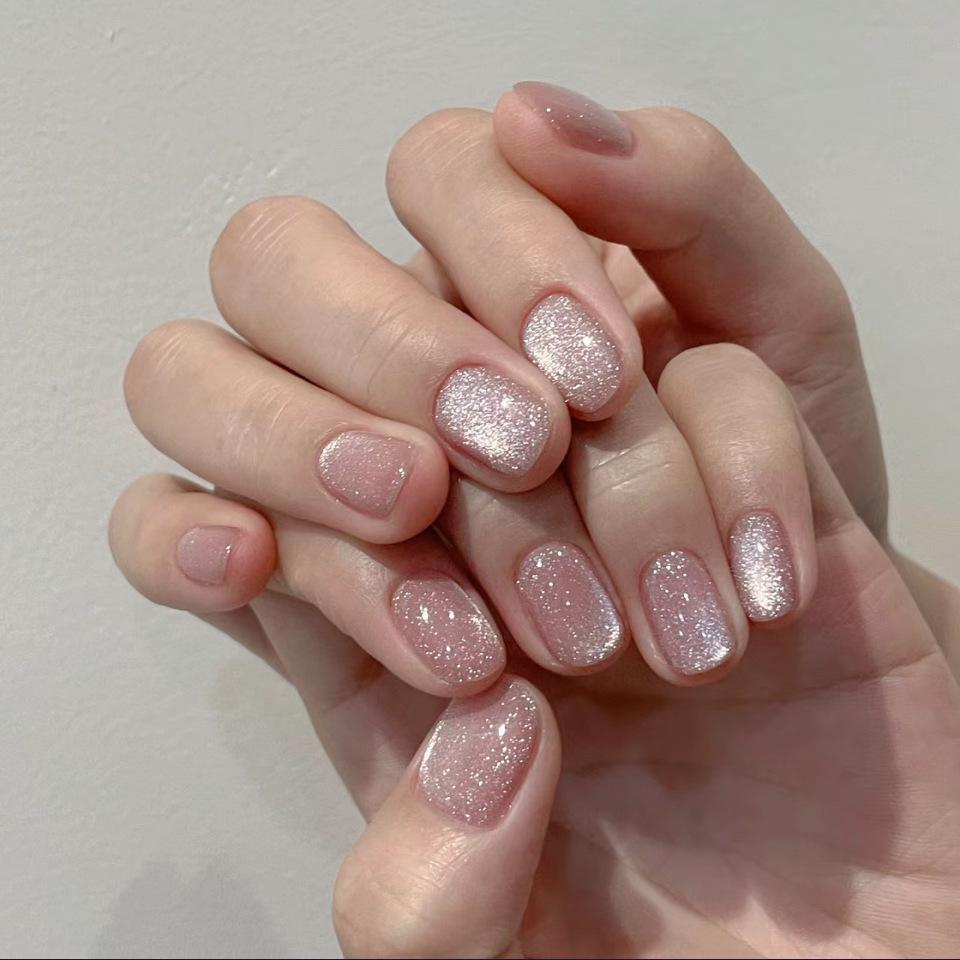 Ice Nude Crystal Cat Eye Press-On Nail Stickers: Transparent, Wearable, Removable, Whitening Manicure Set
Ice Nude Crystal Cat Eye Press-On Nail Stickers: Transparent, Wearable, Removable, Whitening Manicure Set