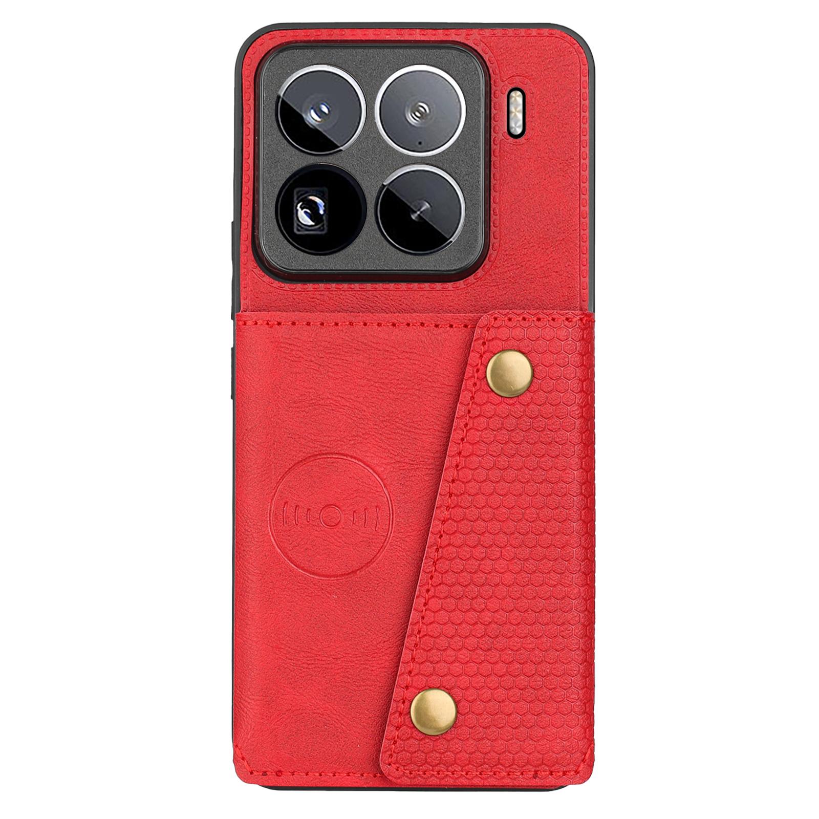 For Xiaomi 15 Pro Case with Card Slots Kickstand Leather+TPU Phone Cover Red
For Xiaomi 15 Pro Case with Card Slots Kickstand Leather+TPU Phone Cover Red