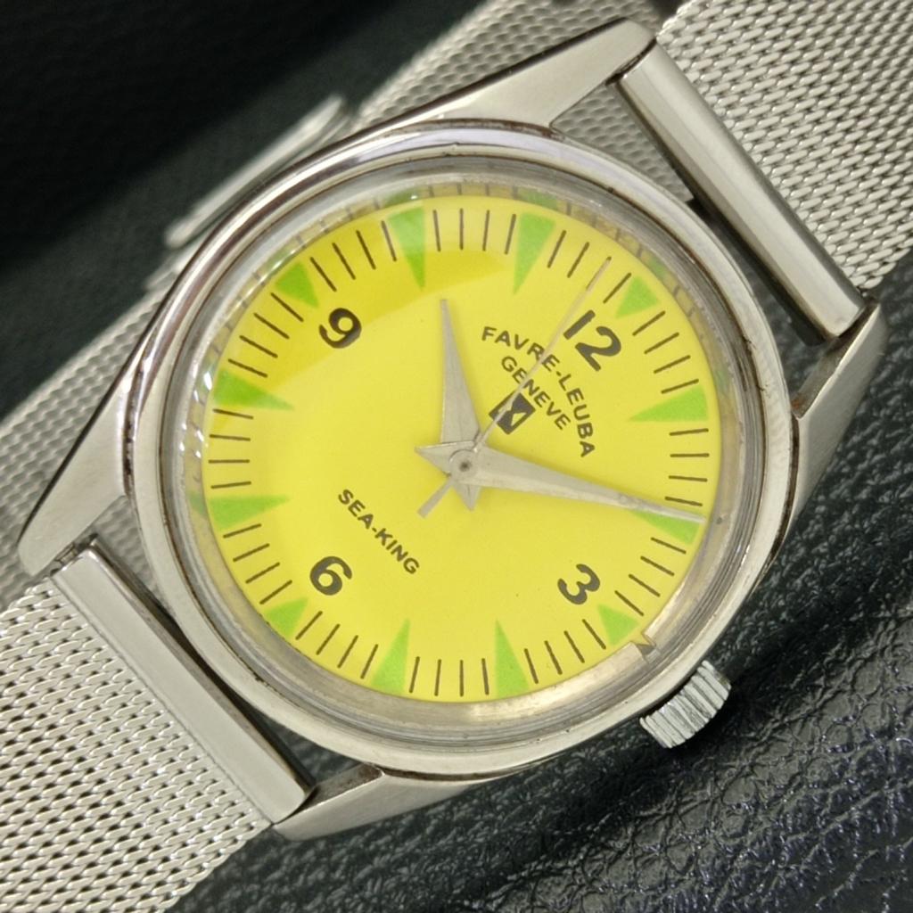 VINTAGE FAVRE LEUBA GENEVE HAND-WINDING SWISS MENS YELLOW DIAL WATCH a436237-2 R128-a436237
VINTAGE FAVRE LEUBA GENEVE HAND-WINDING SWISS MENS YELLOW DIAL WATCH a436237-2 R128-a436237