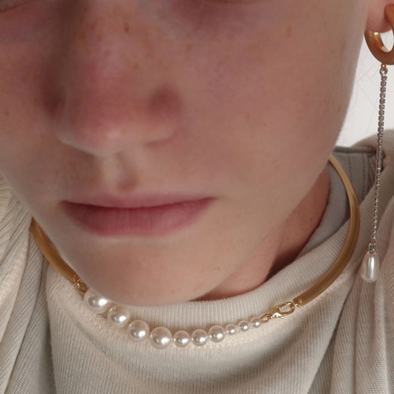 MONDAY EDITION Spiny Pearl Wire Choker one
MONDAY EDITION Spiny Pearl Wire Choker one